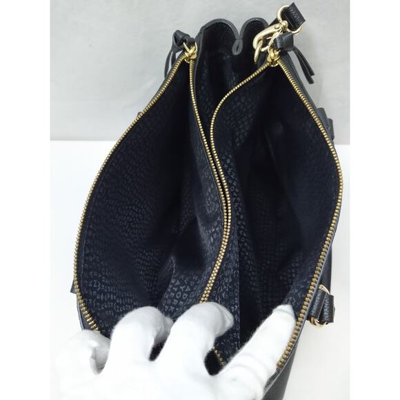 Kate Spade New York Black Leather Carryall Double Handles Satchel Bag - Picture 10 of 16